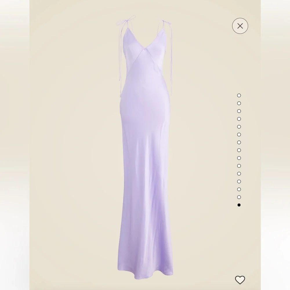 NWT J.Crew x Anna October V-neck slip dress in luster crepe 18